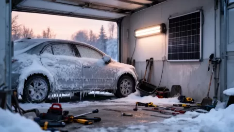 Grzejnik solarny do garażu